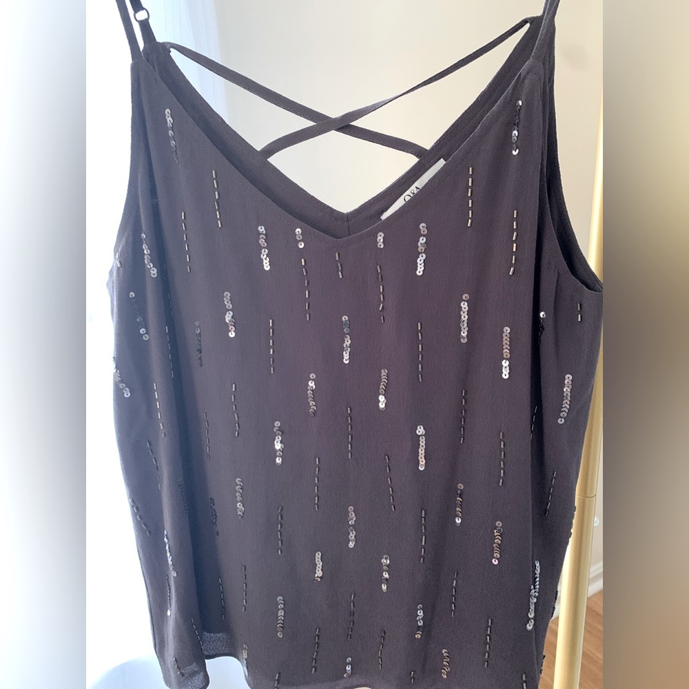 South Moon Under Q&A sequin tank top